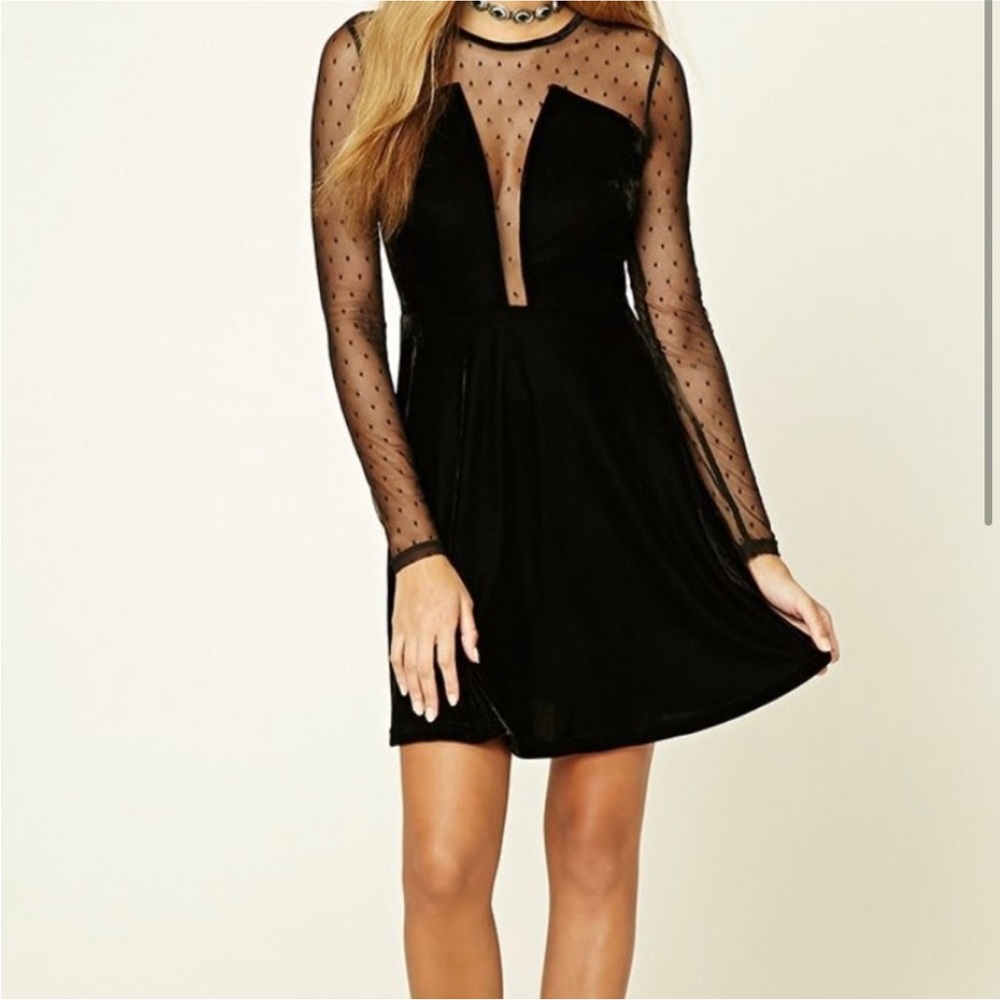 XOXO Black Fit and Flare Cocktail Dress